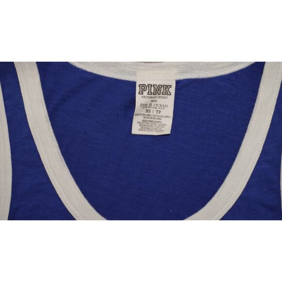 Victoria’s Secret PINK LA Dodgers Blue Sequin Logo Tank Top Women’s XS - Picture 4 of 6